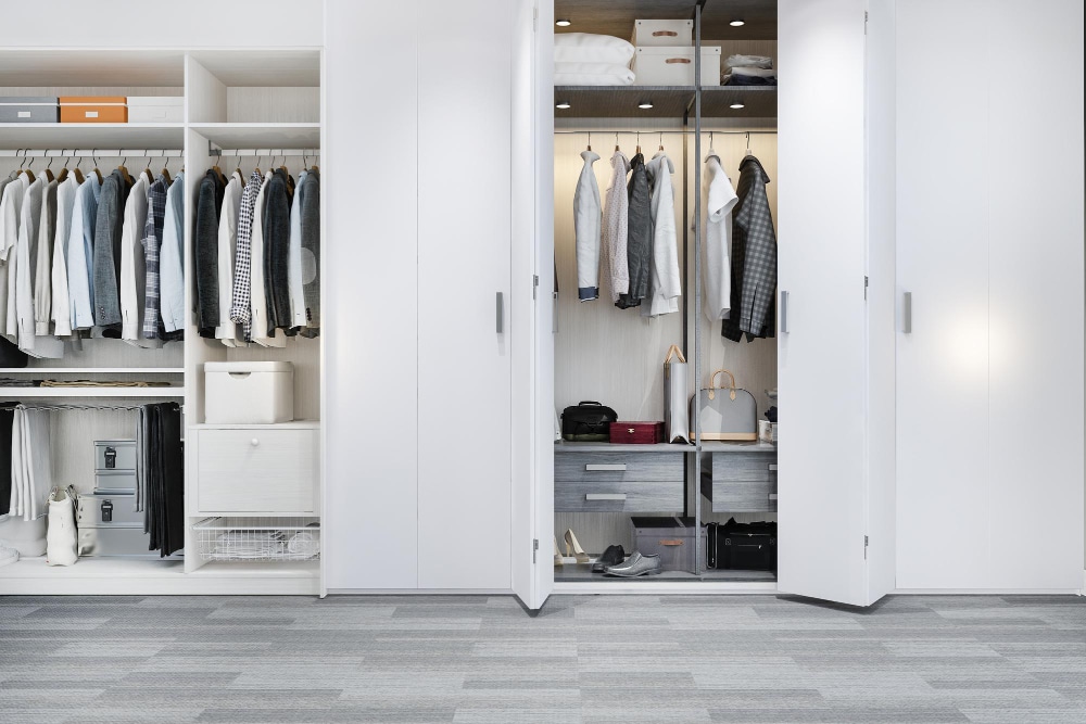 white dressing room